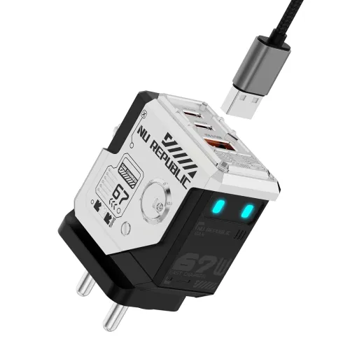 Image of Nu Republic Cybotron 67W Tri‑Port GaN Charger