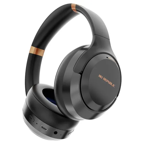 Image of Nu Republic Starboy 3 with 56 Hour Playtime Bluetooth Headphones 