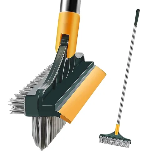 Image of NUBILOUS 3-IN-1 BATHROOM CLEANING SCRUB BRUSH LONG HANDLE