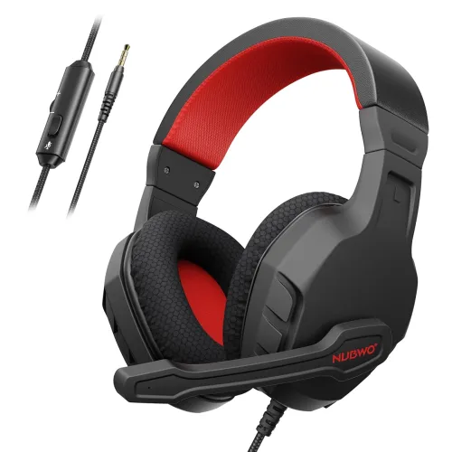Image of NUBWO U3 Gaming Headset, 3.5mm, Over-Ear, Mic