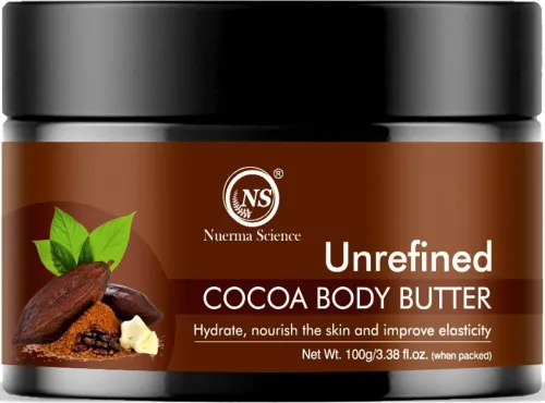 Image of Nuerma Science Cocoa Cold Body Butter Cream W/ Coffee & Vitamin E Oil For Rich Moisturization (100 g)