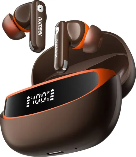 Image of Number Navo Buds Z1 TWS Earbuds 72H Playtime – Autumn Mocha