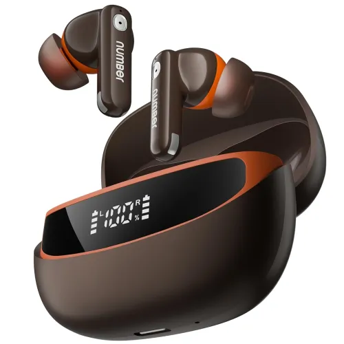 Image of Number Navo Buds Z1 TWS Earbuds,72H Playtime,Digital Display Case,Quad-Mic ENC,Dual Pairing