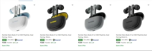 Image of Number True Wireless Earbuds upto 70% discount 
