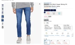 Numero Mens Fit Sustianable Denim Jeans