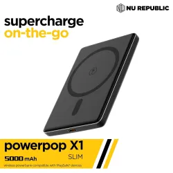 Nu Republic Powerpop X1 5000mAh Slim MagSafe Power Bank