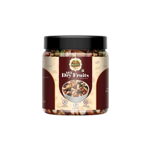 Image of NUTLIX Mix Dry Fruits 1Kg Healthy Snacks Mixed Nuts Contain Almonds, Cashews, Dates, Rais
