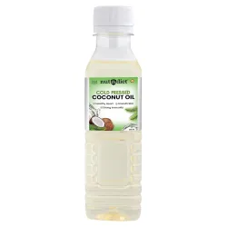 nutndiet Cold Pressed Coconut Oil 200ml PET Bottle | Pure & Natural | Ideal for Cooking, Skin Care, Hair Care & Massage | Chemical-Free, Rich in Nutrients & Antioxidants