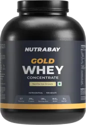 Nutrabay Gold 100% Whey Protein Concentrate - Whey Protein  (2 kg, Vanilla Ice Cream)