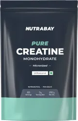 Nutrabay Pure Series Micronised Creatine Monohydrate 83 servings |Crossfit Supplement Creatine (250 g, Unflavoured)
