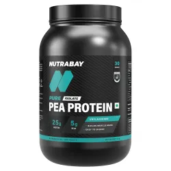 Nutrabay Pure Pea Protein Isolate - 25.3g Protein 1Kg 