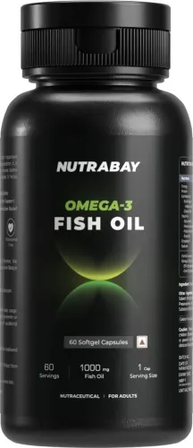 Image of Nutrabay Wellness Fish Oil Omega 3 - 1000mg  (60 Tablets)