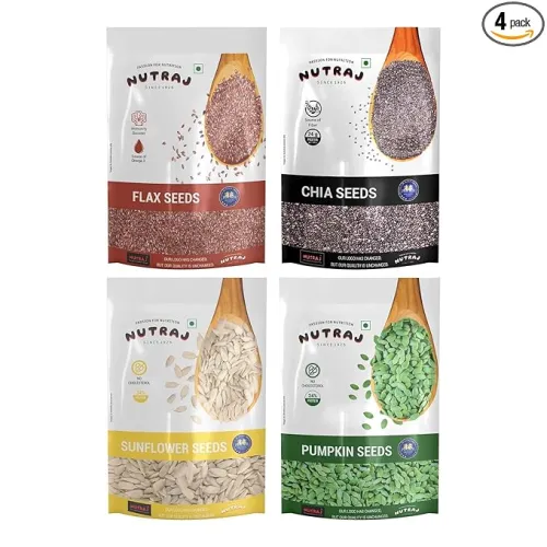 Image of Nutraj Seeds Combo 800g Pumpkin, Chia, Flax & Sunflower seeds 200g Each
