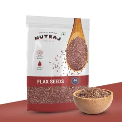 Nutraj Flax Seeds 200g Pouch Alsi Beej | Seeds for Eating | Seed Cycling
