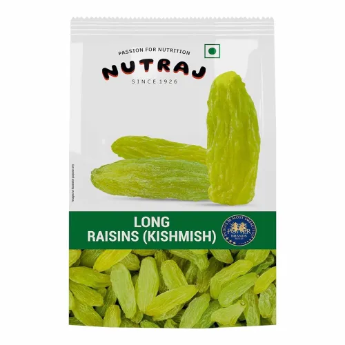 Image of Nutraj ‎Long Dried Seedless Raisin 1Kg (500G X 2) Pouch|Kishmish|Dry Fruits and Nuts|Grocery