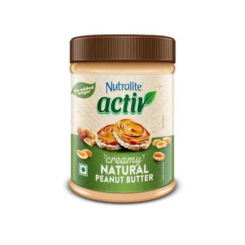 Image of Nutralite Activ Peanut Butter Natural Creamy | 1kg Jar | 26g Protein per 100g | High Dietary Fibre | No Added Sugar & Sa
