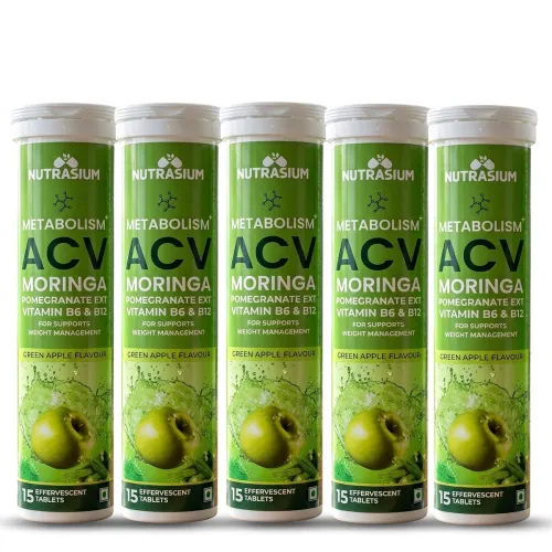Image of Nutrasium ACV Moringa Metabolism Plus 75 Tablets Pack of 5