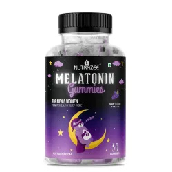 Nutrazee Melatonin Sleep Gummies 5mg Supplement, 30 Gummies