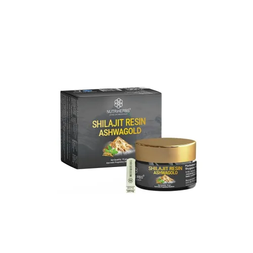 Image of NUTRI HERBS Shilajit Resin Ashwagold 10 G