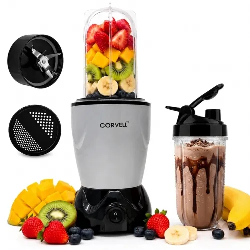 Image of Nutri Juicer Mixer Grinder 500W, Silver