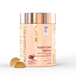 Nutriburst Apple Cider Gummies For Healthy Metabolism Chromium Picolinate Vitamin B6 Gummies |Immune Support & Natural Detox|Energize with Apple's Metabolic Magic| (30 Gummy)