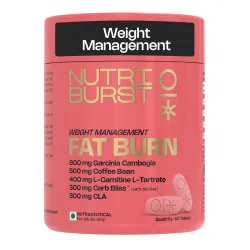 Nutriburst Fat Burn Tablets for Men & Women | Weight Management Supplement with Garcinia Cambogia, Green Coffee Bean, L-
