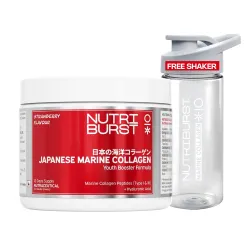 Nutriburst Japanese Marine Collagen Powder Strawberry