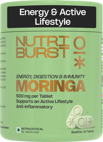 Image of Nutriburst Moringa 500 mg -Immunity Digestion & Energy Support Daily