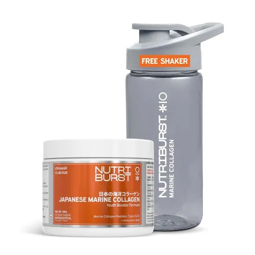 Image of Nutriburst Pure Supplement for Skin Hair Nails with 300ml Bottle 