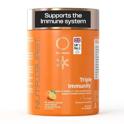Image of Nutriburst Triple Immunity Gummies with Vitamin C, Zinc and Amla extract |