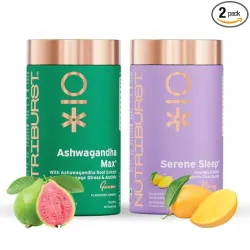 Nutriburst Ashwagandha Max & Serene Sleep Gummies (60 Gummies * Pack of 2)
