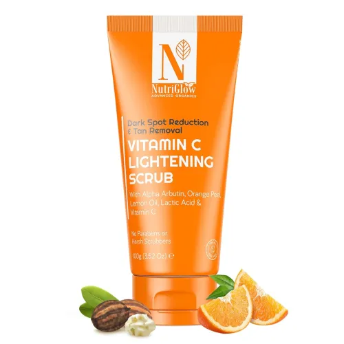 Image of Nutriglow Advanced Organics Vitamin C Lightening Scrub for Exfoliation