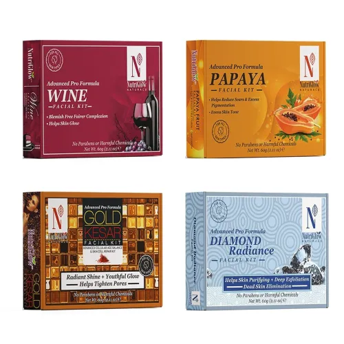 Image of NutriGlow Facial Kit - 60 gm, Pack of 4