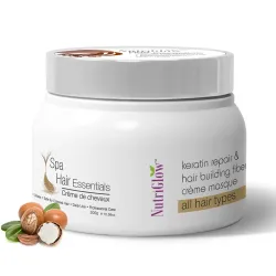 NutriGlow Hair Spa Cream with Keratin Repair Formula for All Hair Types, Professional Care - 300g