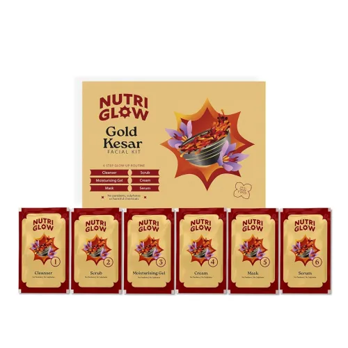 Image of NutriGlow NATURAL'S Gold Kesar Facial Kit 