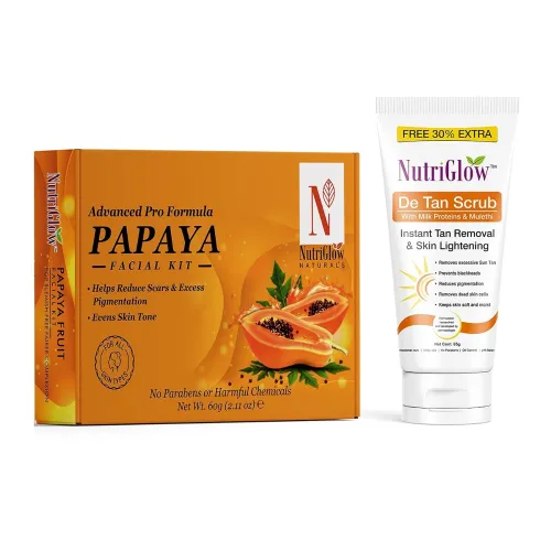 Image of NutriGlow NATURAL'S Advanced Pro Formula Papaya Facial Kit