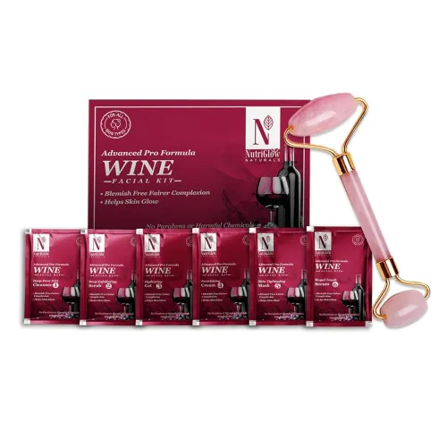 Image of NutriGlow NATURAL'S Advanced Wine Facial Cleanup Kit. 60gm