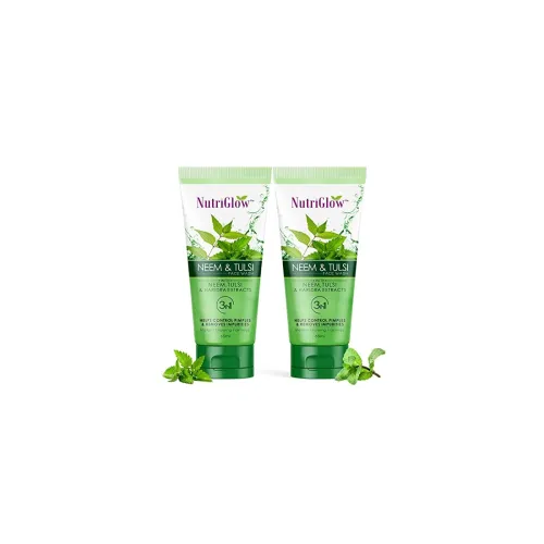 Image of Nutriglow Neem & Tulsi Face Wash 65ml (Pack of 2) 