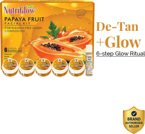 Image of NutriGlow Papaya Facial Kit 250g