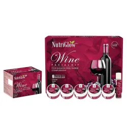NutriGlow Wine Facial Kit 250gm + 10ml Set of 6