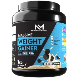 Nutrimuscle ® Massive Weight Gainer - 1 Kg - Cookies and Cream Flavour