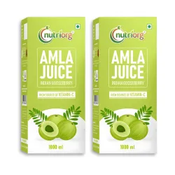 Nutriorg Wild Amla Juice 1L (Pack of 2 * 1000ml)