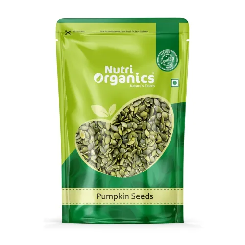 Image of NutriOrganics Premium Raw Pumpkin Seeds for Eating Immunity Booster Jumbo Pumpkin Seeds, 250 gram