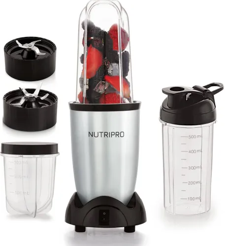 Image of NutriPro 500W Mixer Grinder Silver (3 Jars)