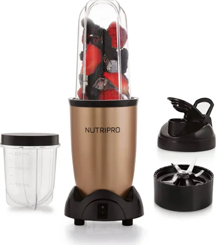 Image of NutriPro Blender 500W Juicer Mixer Grinder  (Nutri | 2 Jars | Gold)