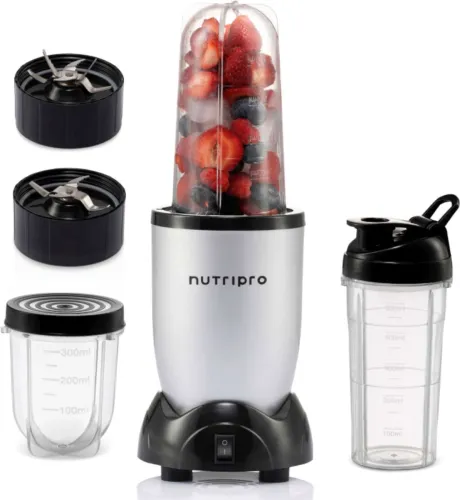 Image of nutripro Blender 500 W Juicer Mixer Grinder (Nutri | 3 Jars | Silver)