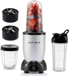 nutripro Blender 500 W Juicer Mixer Grinder (Nutri | 3 Jars | Silver)