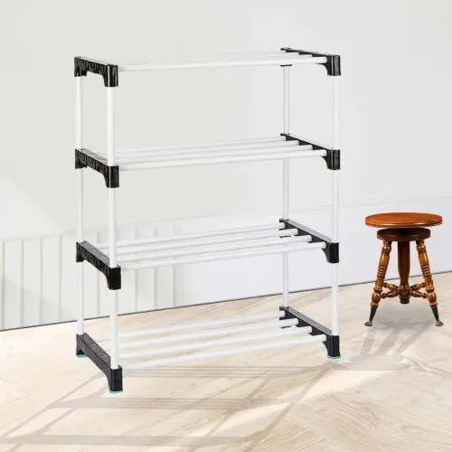 Image of Nutriverse 4-Layer PVC Plastic Shoe Rack