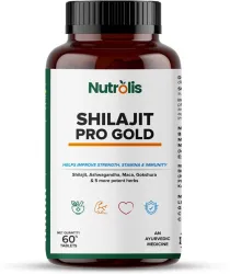 Nutrolis Himalayan Shilajit Pro Gold  24 Carat Gold  (60 Tablets)