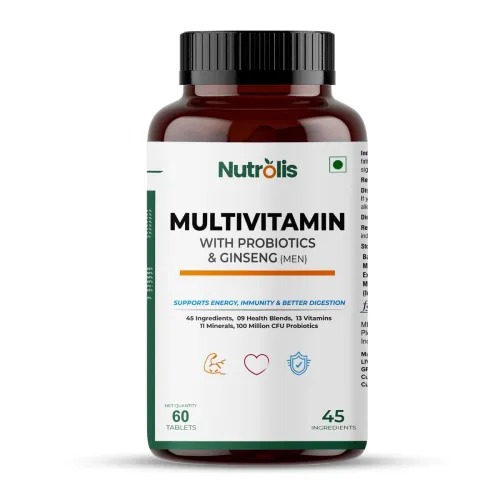 Image of Nutrolis Multivitamin for Men with Probiotics & Ginseng 60 Vegan